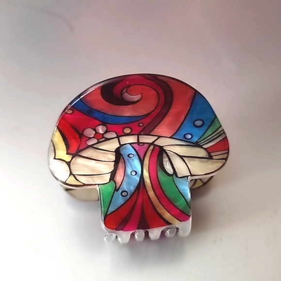 Boho Gypsy Sisters Accessories - HIPPIE mushroom Hair Claw Limited  Quanity
